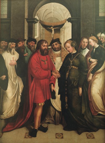 Hochzeit von Manuel und Maria, 1541 von Garcia Fernandes